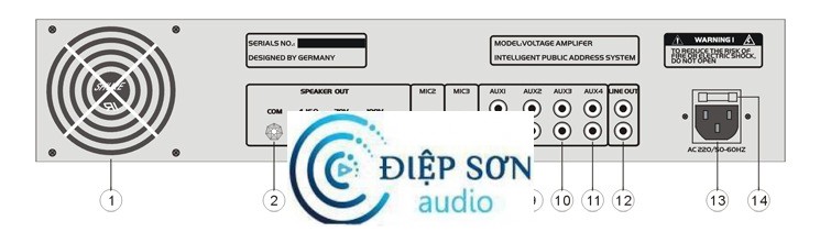 Amply liền Mixer OBT 6250