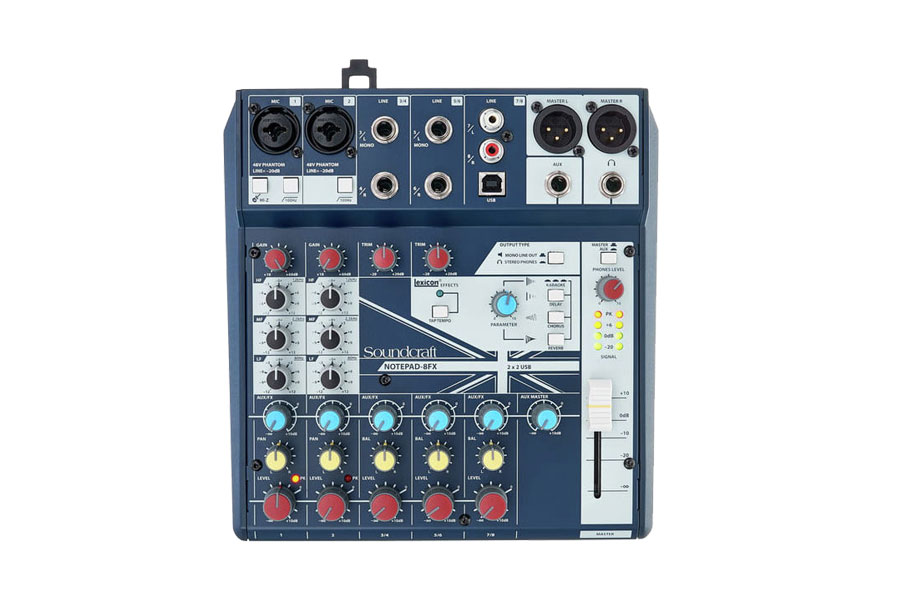 Mixer SoundCraft NOTEPAD-8FX